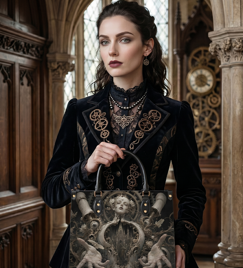 Cathedral Leather Handbag