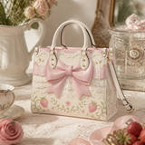 Sweet Berry Whisper Leather Handbag