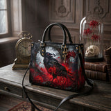 Raven Lycoris Leather Handbag