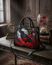 Raven Lycoris Leather Handbag