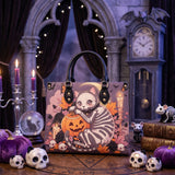 Crimson Moon Kitten Leather Handbag
