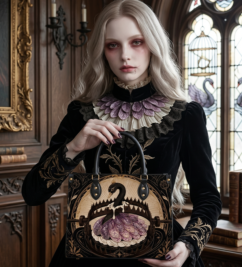 Trapisserie Leather Handbag