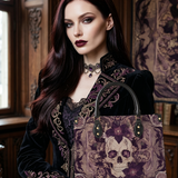 Through fragrance Leather Handbag