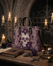 Through fragrance Leather Handbag