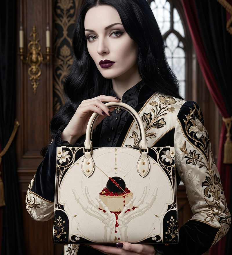 "Sweetnecrosis" Leather Handbag