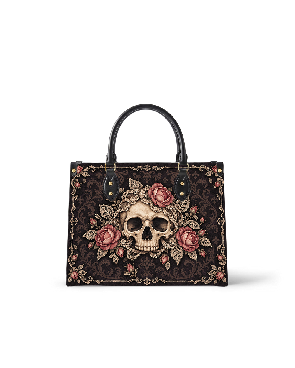 Lace Bone Leather Handbag