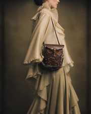 Gothic Owl Statement Crossbody Bag