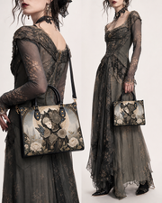 Butterfly Canticle Leather Handbag