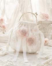 Lace Bloom Kisslock Bag