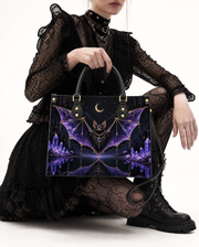 Gem Bat Leather Handbag