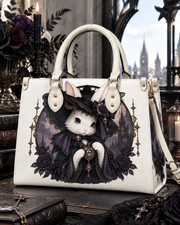 Castle White Hare Leather Handbag