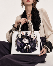 Castle White Hare Leather Handbag