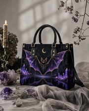 Gem Bat Leather Handbag