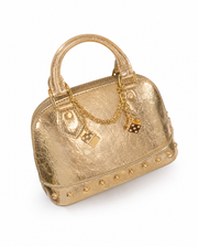Gold Dice Crackle Mini Bag