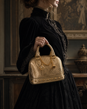 Gold Dice Crackle Mini Bag
