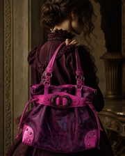 Hot Pink Leopard Drawstring Bag
