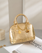 Gold Dice Crackle Mini Bag