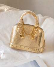Gold Dice Crackle Mini Bag