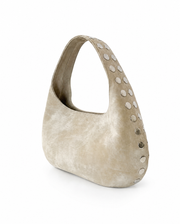 Moonlit Nude Crescent Bag