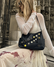Vintage Button Crossbody