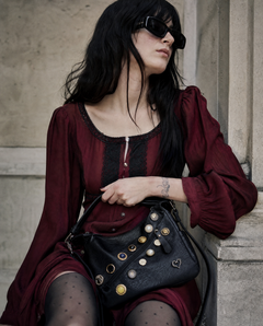 Vintage Button Crossbody