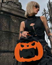 Halloween Pumpkin Face Ita Handbag