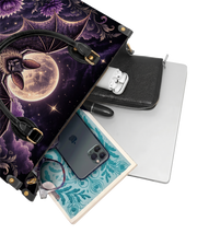 Violet Venom Leather Handbag