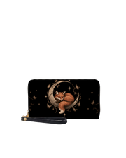 Moon Fox Long Zip Wallet