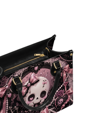 Slumbering Rose Unicorn Leather Handbag