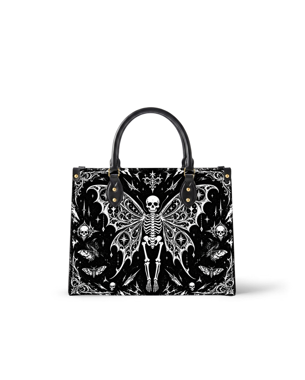 Twilight Plume Leather Handbag