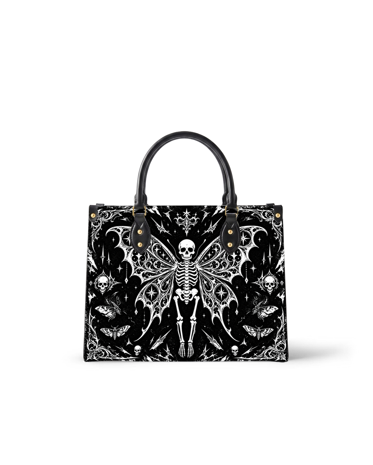 Twilight Plume Leather Handbag