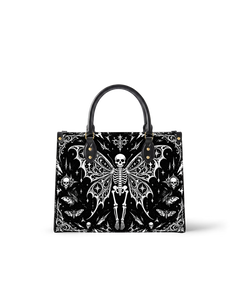 Twilight Plume Leather Handbag