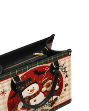 Frost Gnome Leather Handbag