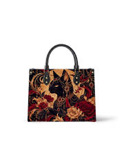 Bastet Bloom Leather Handbag