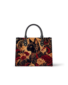 Bastet Bloom Leather Handbag
