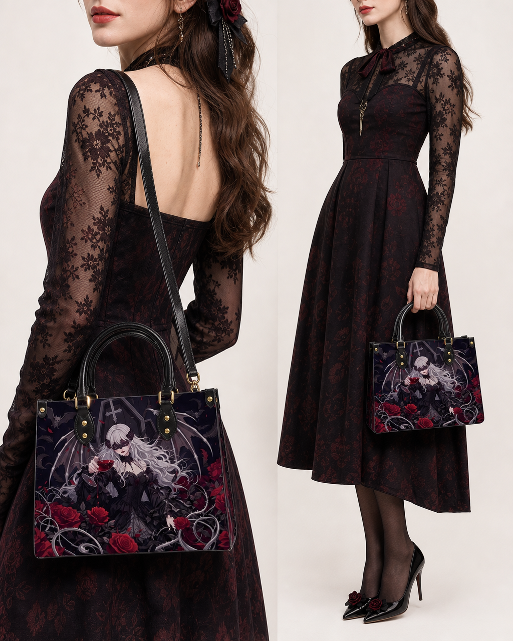 Blood Maiden Leather Handbag