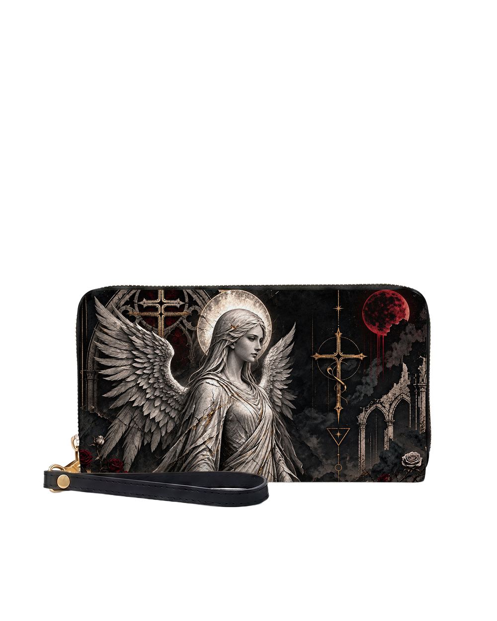 Eclipse Halo Long Zip Wallet