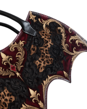 Crimson Filigree Bat Wing Bag