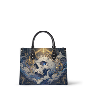 Horned Skull Leather Handbag