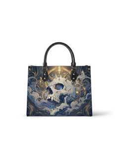 Horned Skull Leather Handbag