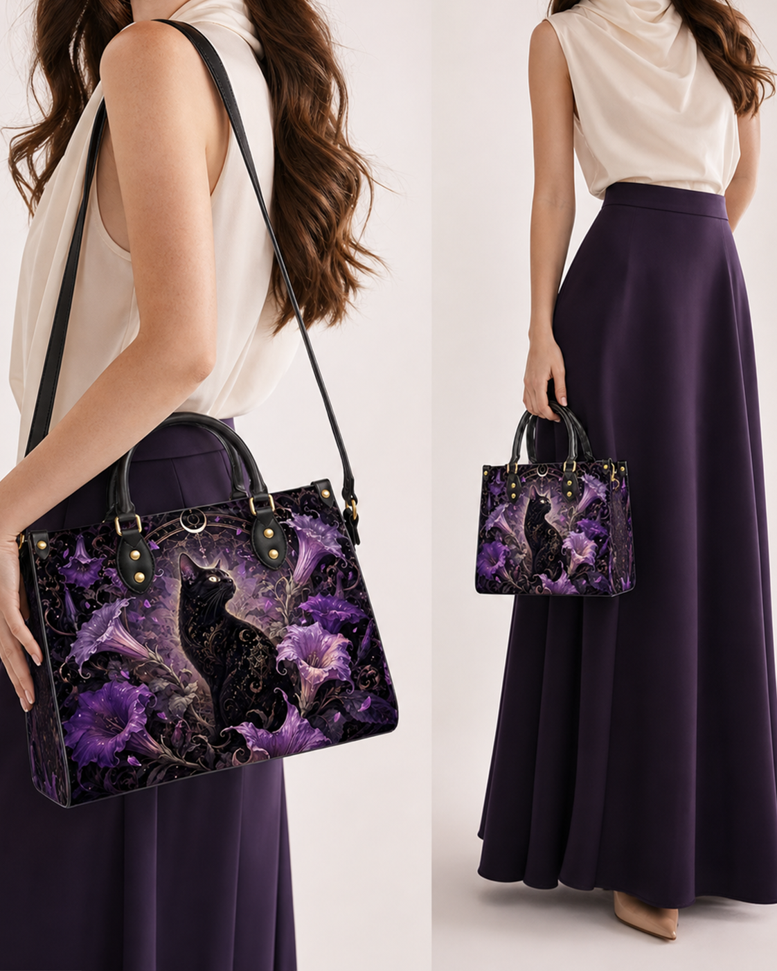 Datura Familiar Leather Handbag