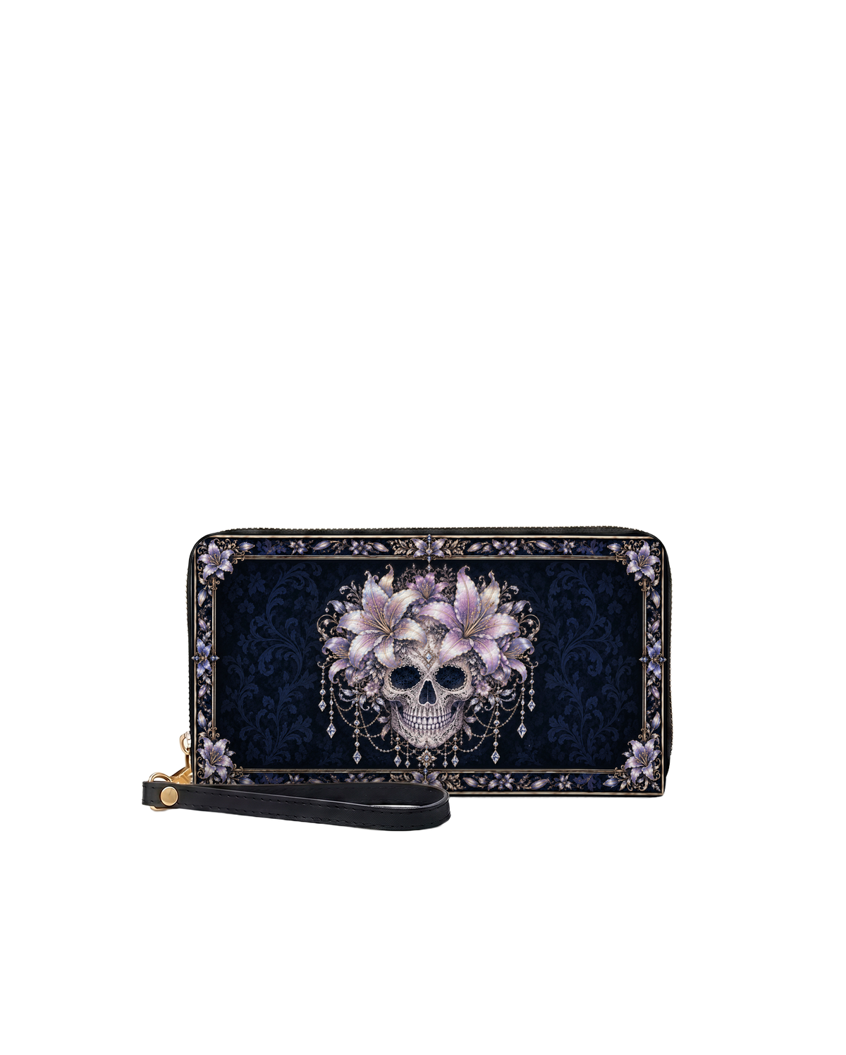 Lily Ossuary Long Zip Wallet