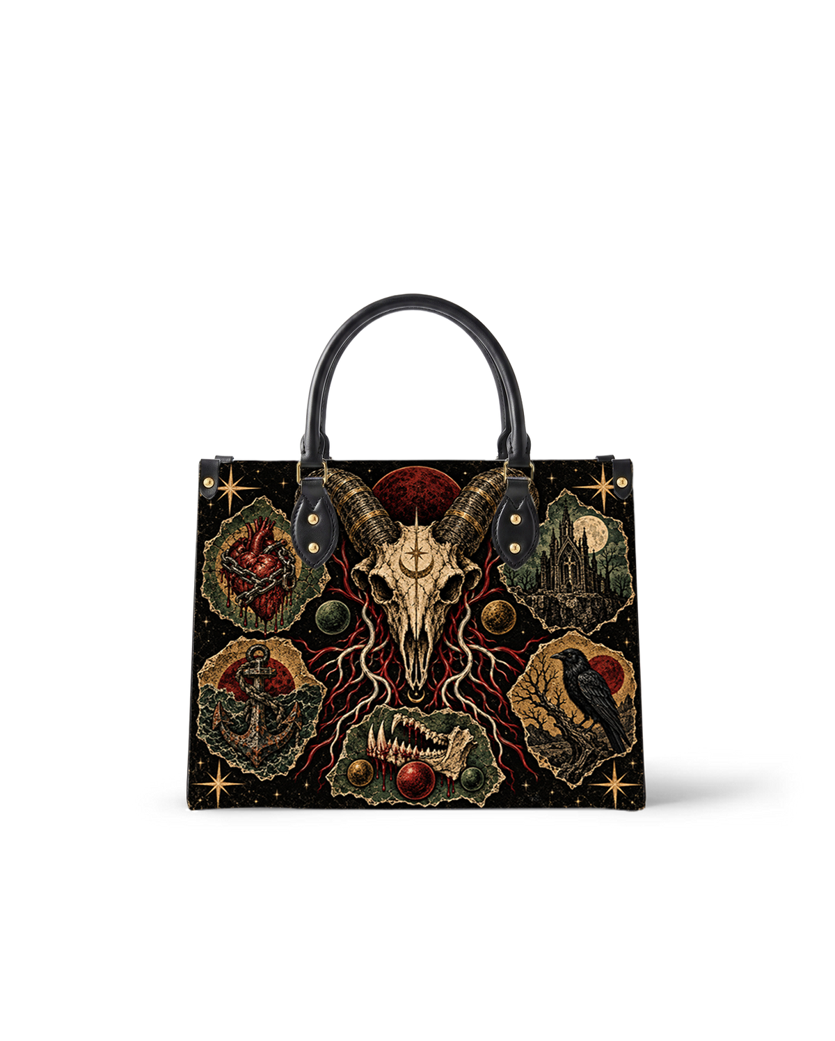 Ram Mark Leather Handbag