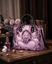 Kitsune Rose Leather Handbag