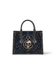 Deep Skull Leather Handbag