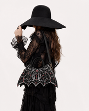 Ruby Veil Bat Wing Bag