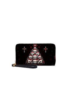 Skull Tree Long Zip Wallet