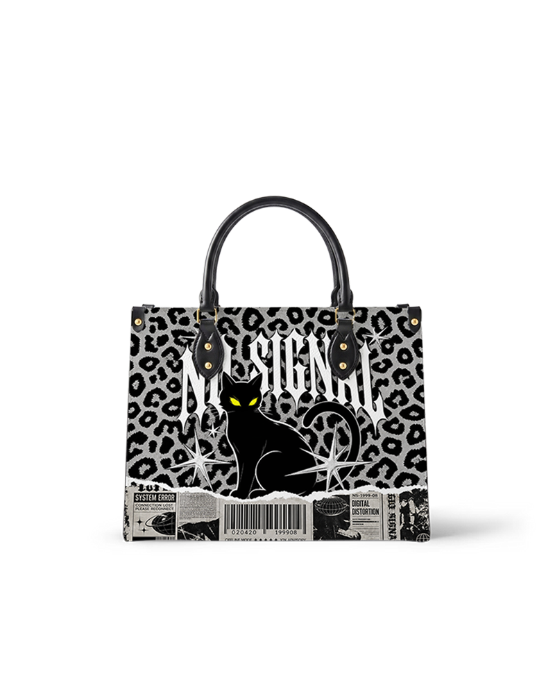 Dark Prowl Leather Handbag