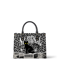 Dark Prowl Leather Handbag