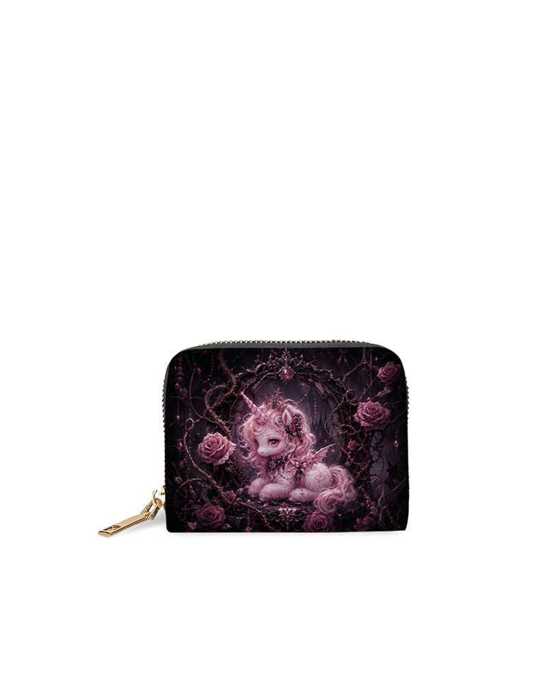 Slumbering Rose Unicorn Mini Wallet